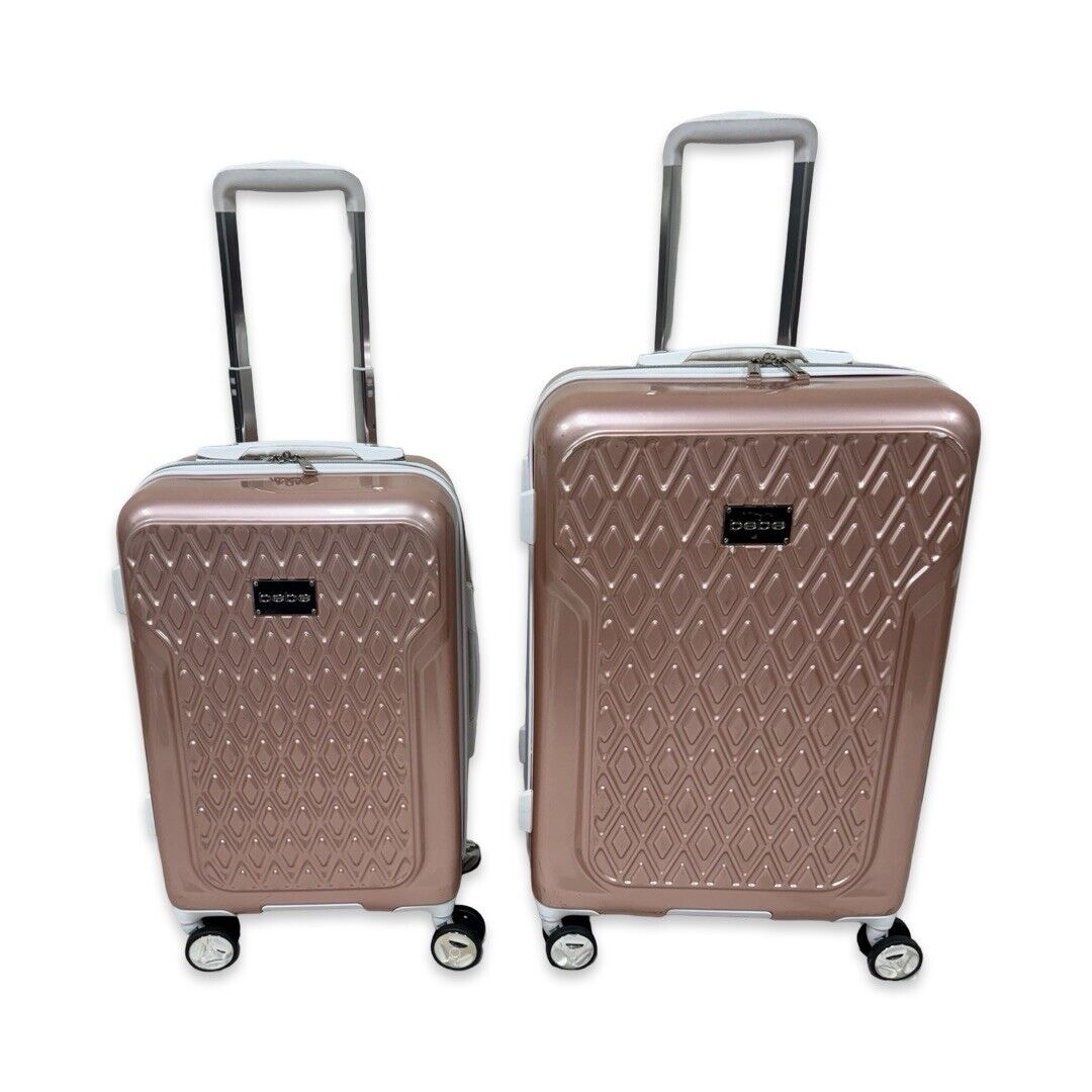 Bebe 2-Piece Hardside Luggage Set- Rose Gold (USED)