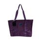 BADGLEY MISCHKA Nylon Travel Tote Weekender Bag- Purple