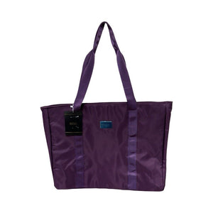 BADGLEY MISCHKA Nylon Travel Tote Weekender Bag- Purple