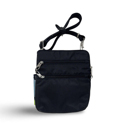 TRAVELON Anti-Theft Classic Slim Double Zip Crossbody - Black